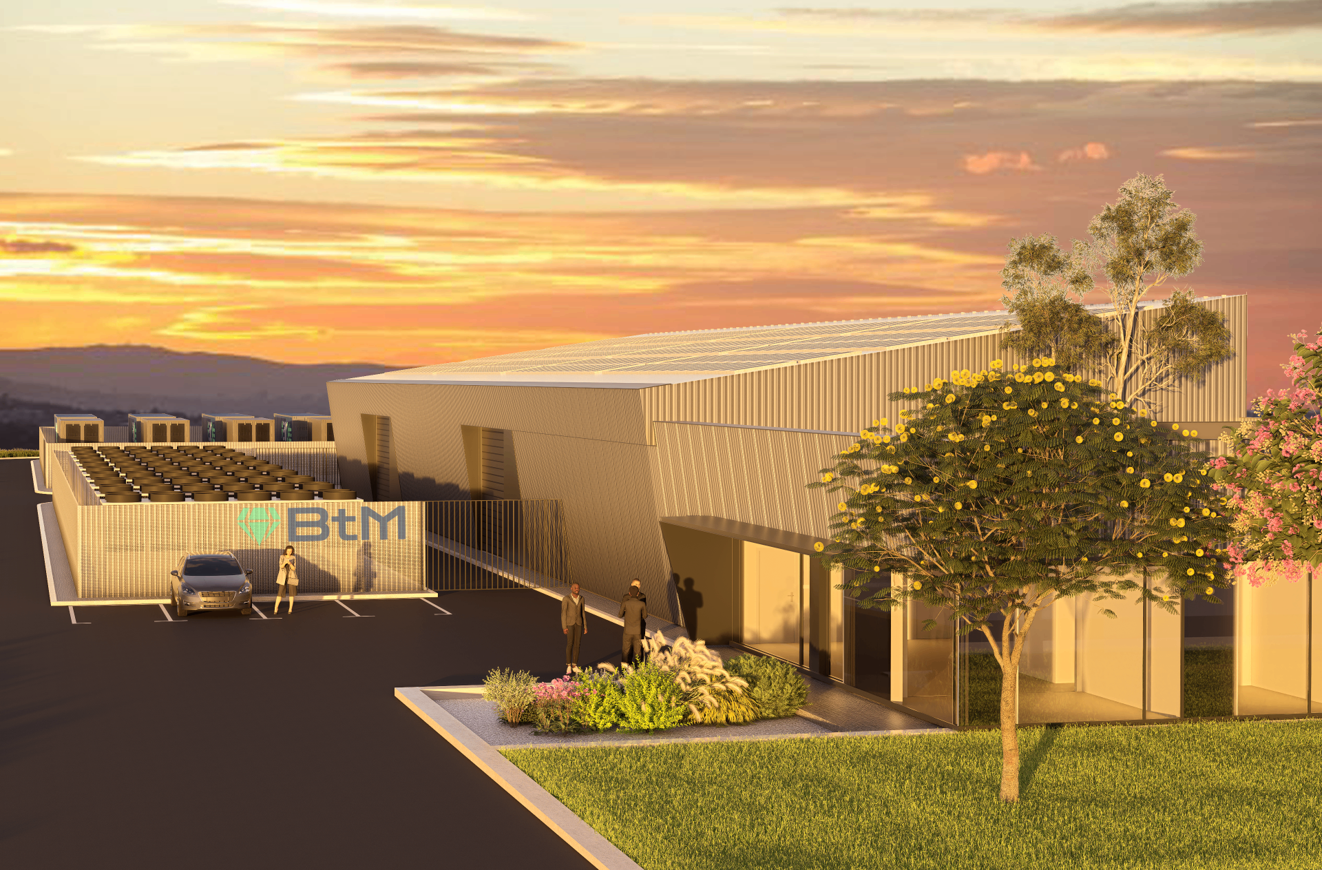 Sunset exterior · Greenfield
