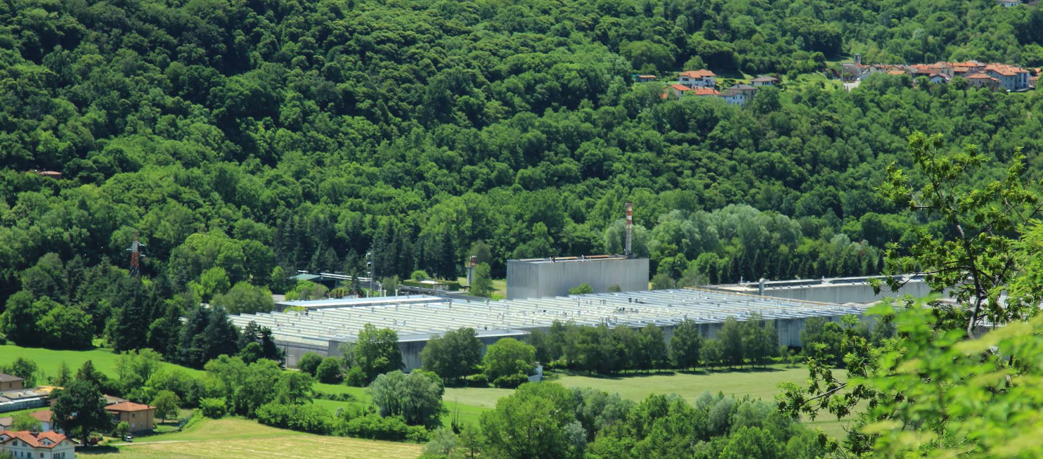 Aerial view of industrial complex
